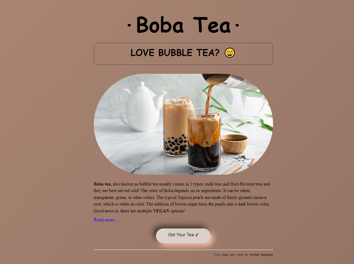 bubble tea project preview